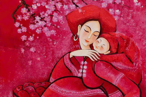 Mẹ - mùa Xuân và hoa - thơ Đặng Thiên Sơn